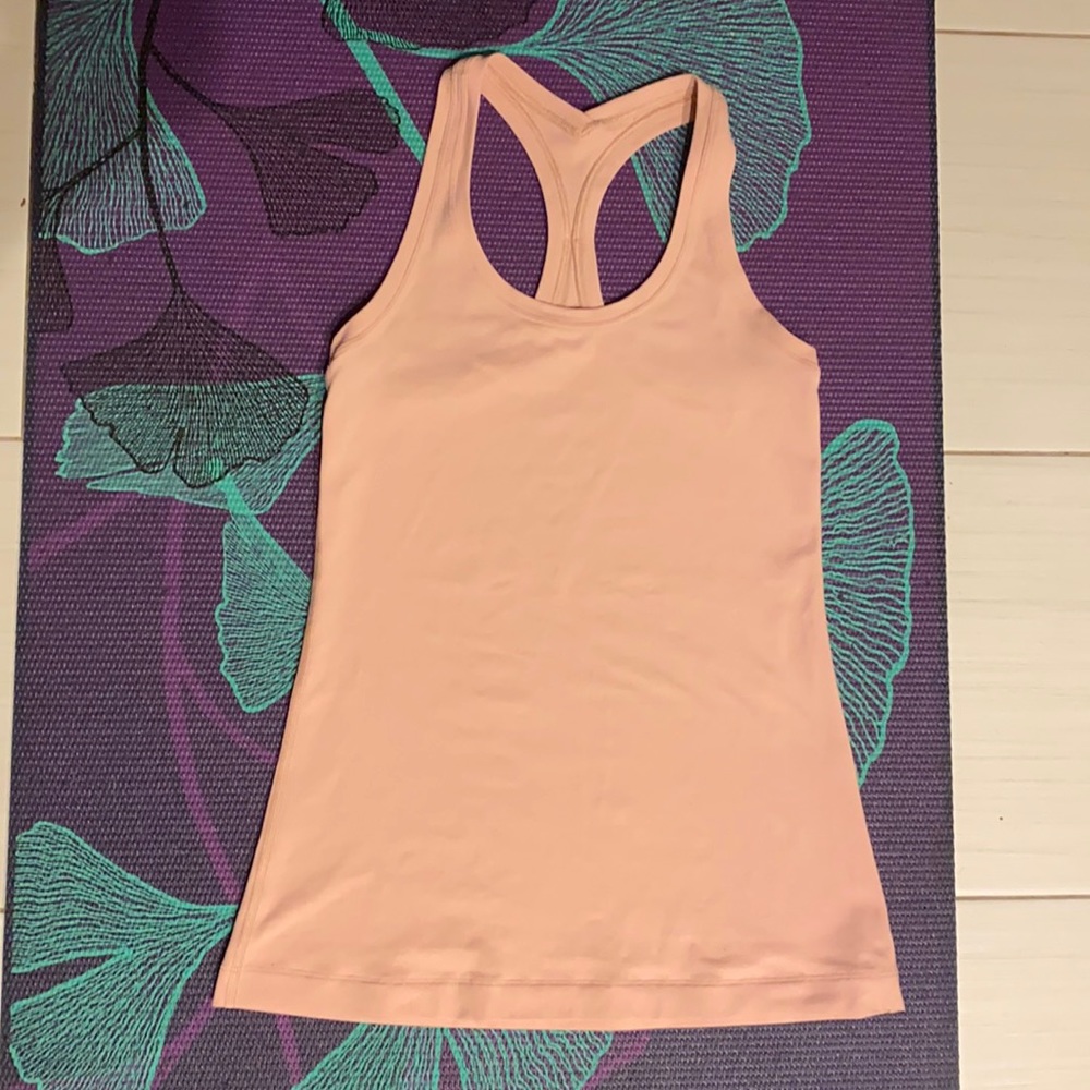 Lululemon pink racer back tank top